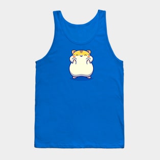 Cute Happy Hamster Cartoon Tank Top